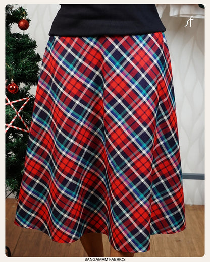 ALINE CHRISTMAS MIDI SKIRT