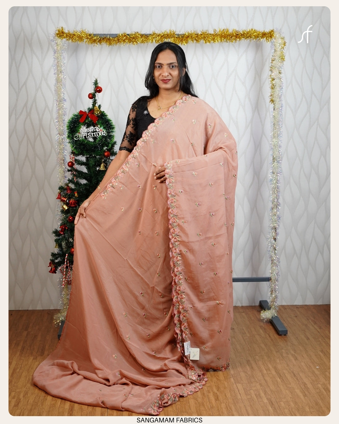 CREPE SILK PARTY WEAR  SAREE