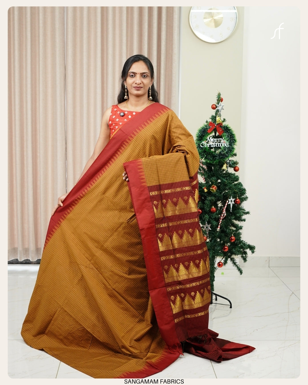 MICRO CHECK DETAILED KALYANI COTTON SAREE