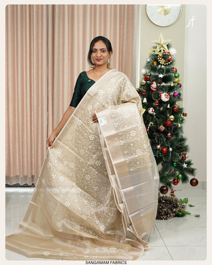 CHRISTMAS SPECIAL NET COTTA SAREE