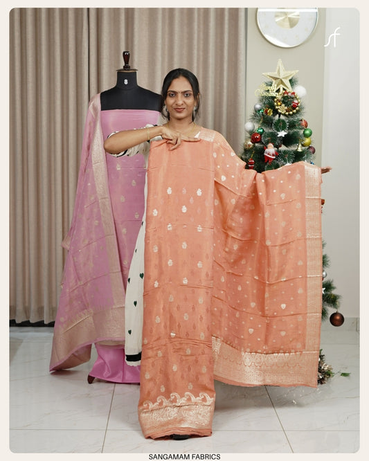 SEMI BANARASI SALWAR SUIT