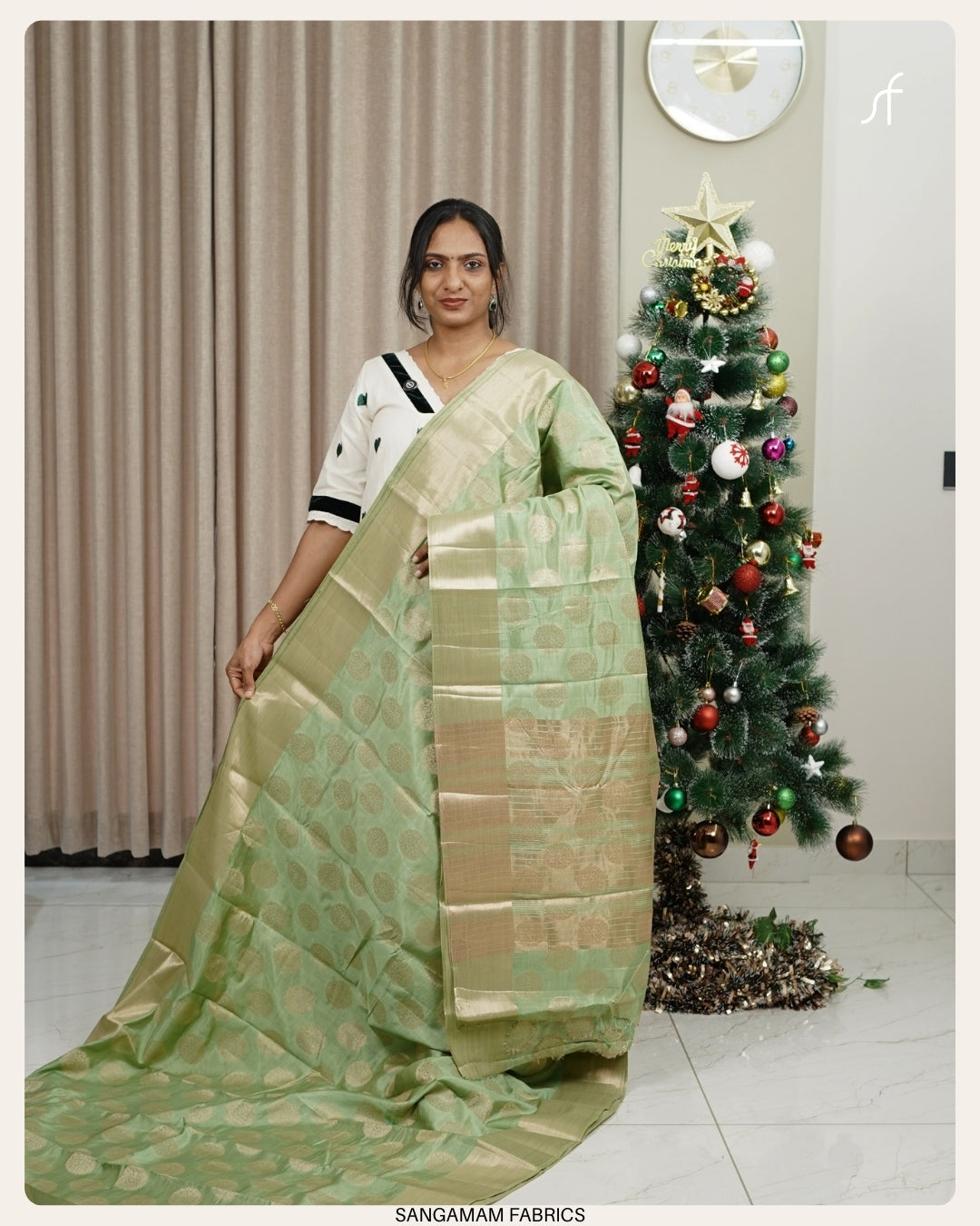 BANARASI SEMI TUSSAR SILK  SAREE