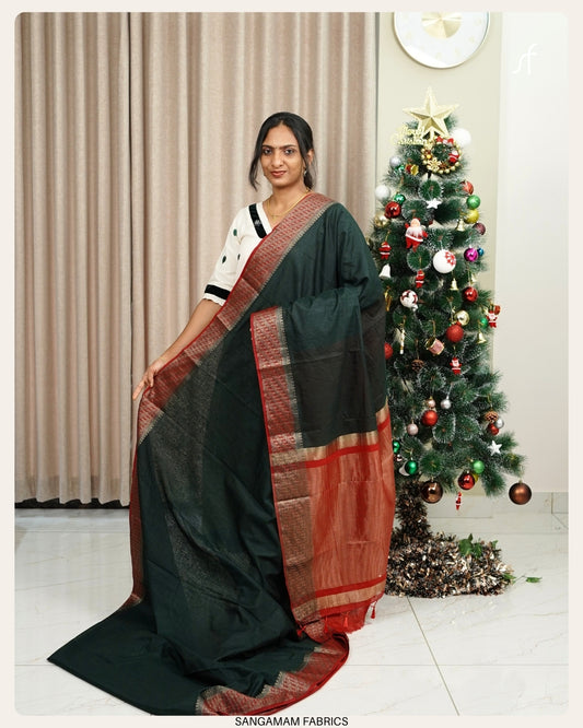 BANARASI SEMI JUTE  SAREE