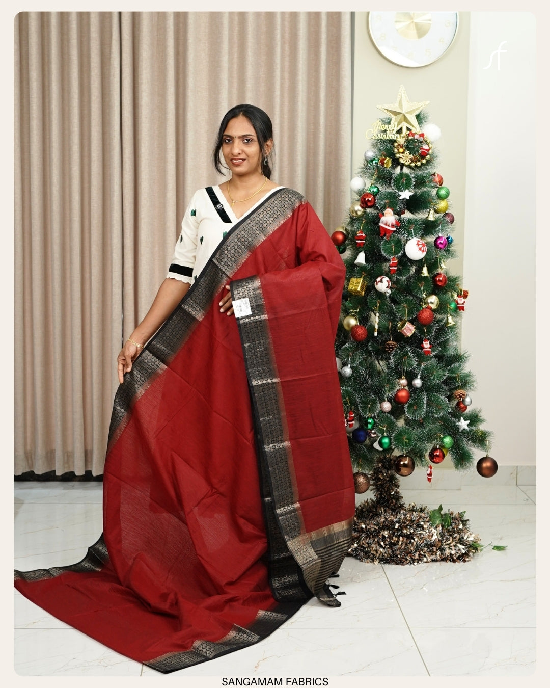 BANARASI SEMI JUTE  SAREE