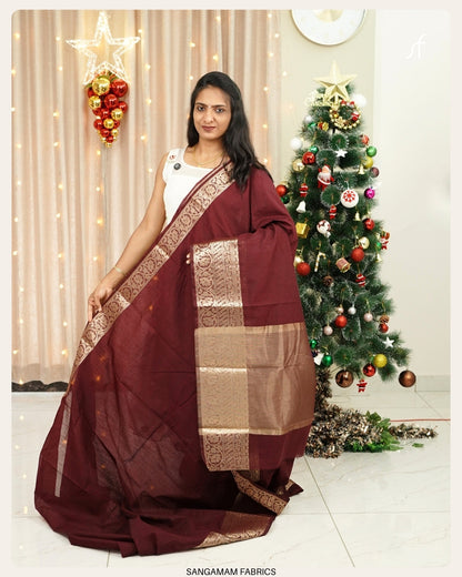 SEMI JUTE BANARASI SAREE