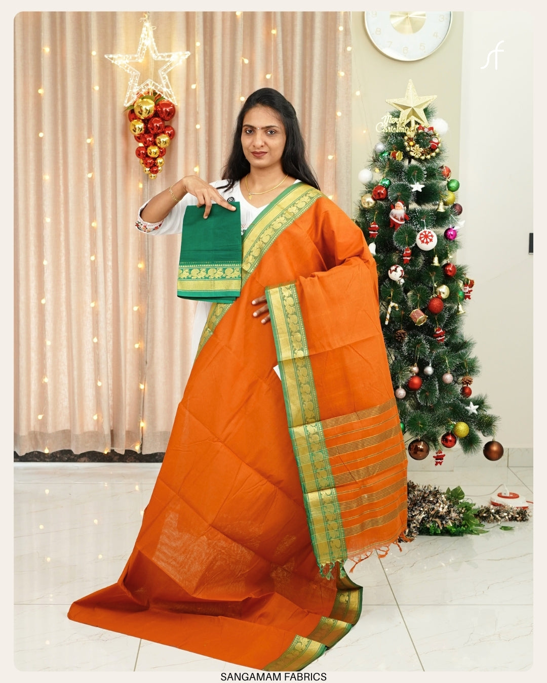 COTTON CONTRAST SAREE