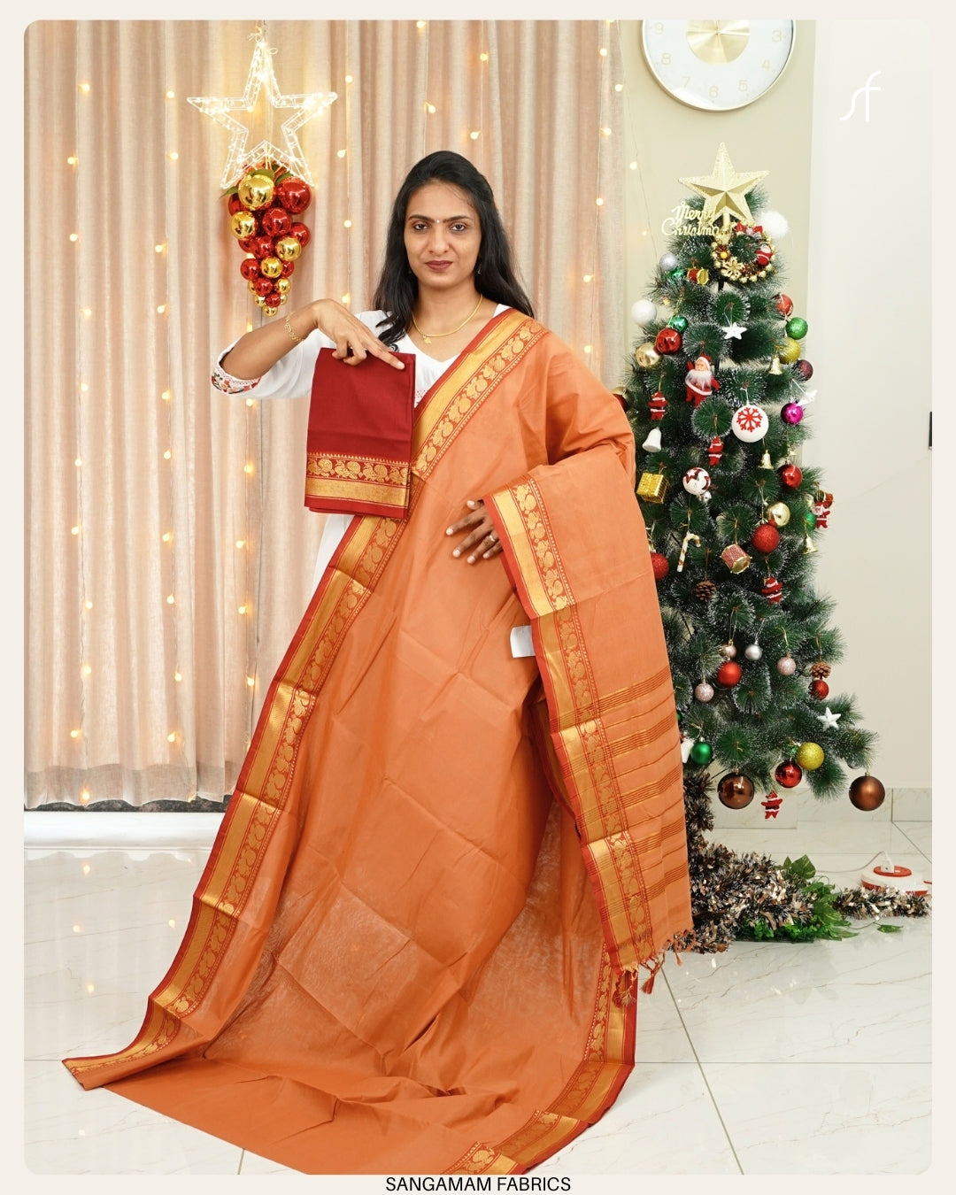 COTTON CONTRAST SAREE
