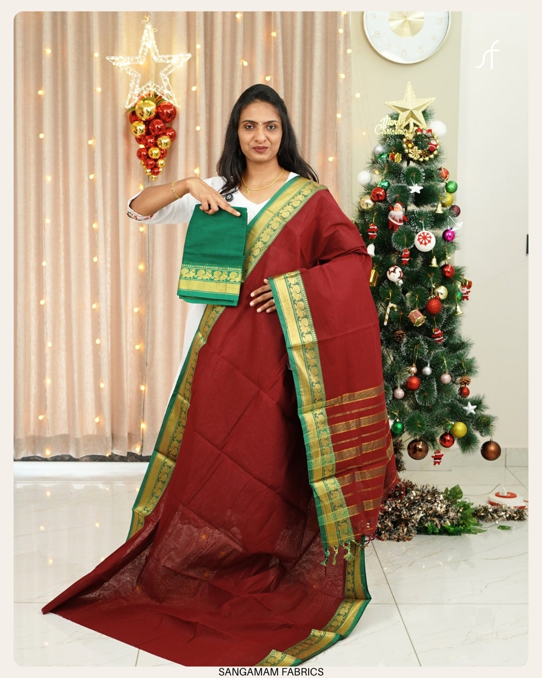 COTTON CONTRAST SAREE