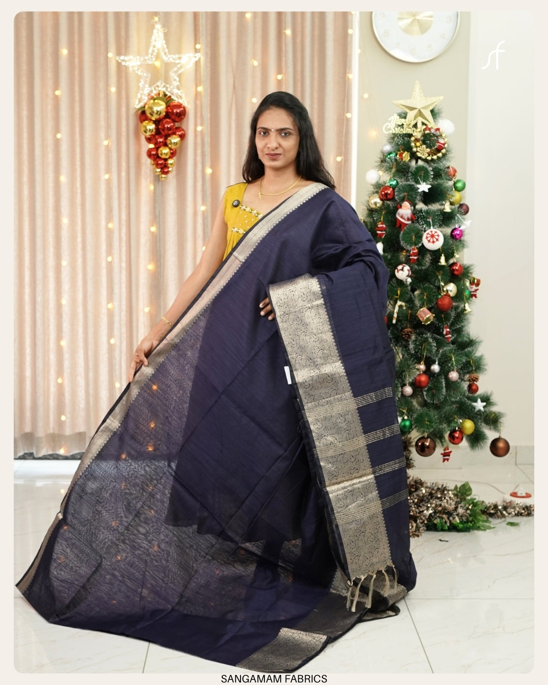 SEMI  CHANDERI SILK SAREE