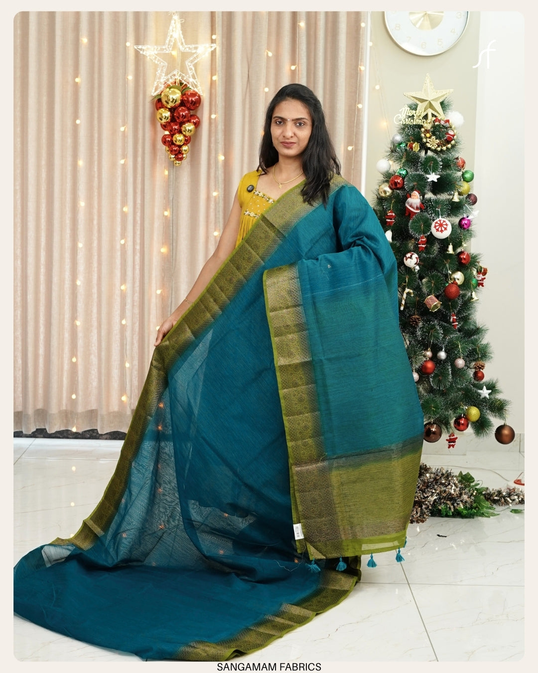 SEMI JUTE BANARASI BORDER DETAILED SAREE