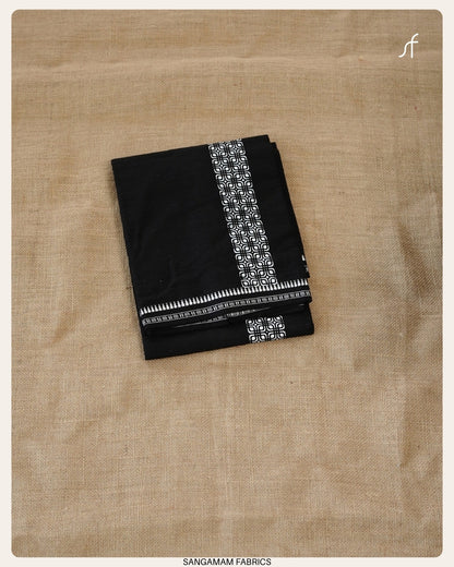 COTTON BLACK SINGLE MUNDU