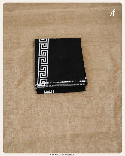 COTTON BLACK SINGLE MUNDU