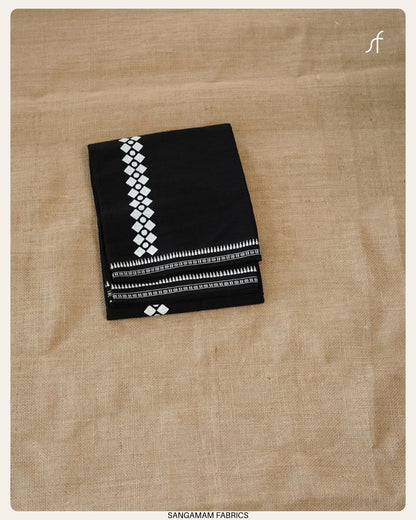 COTTON BLACK SINGLE MUNDU