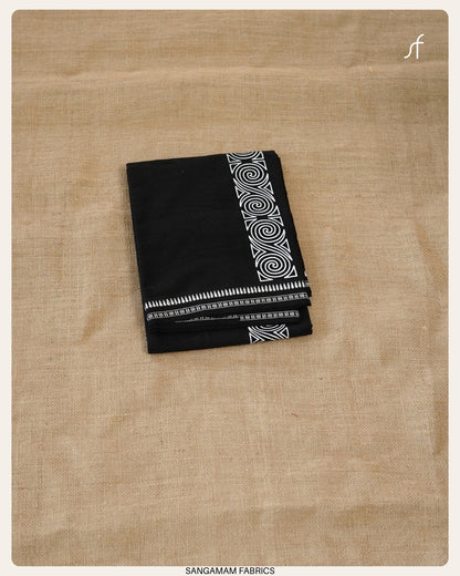 COTTON BLACK SINGLE MUNDU