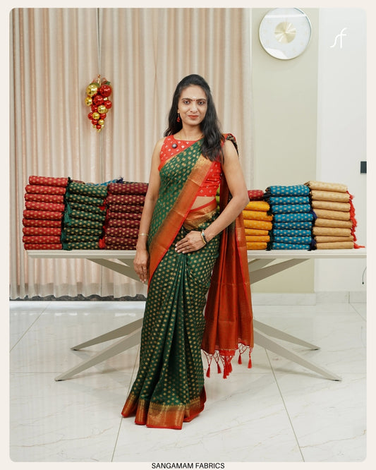 SEMI GEORGETTE BANARASI SAREE