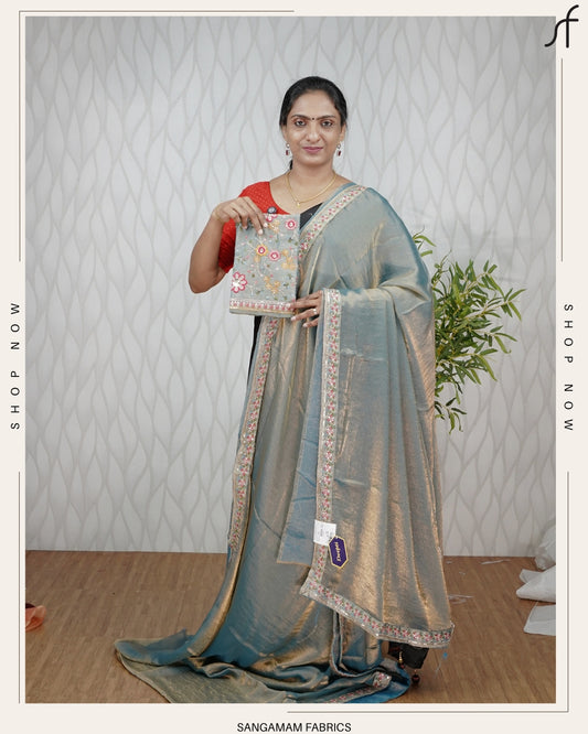 FENDI SILK DUAL TONE SAREE