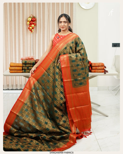 SEMI GEORGETTE BANARASI SAREE