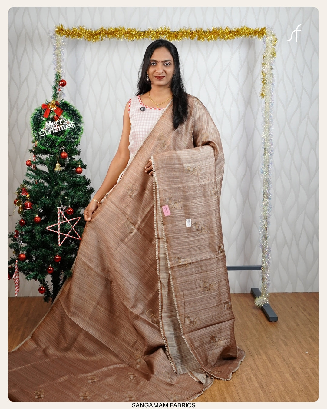 GHICHA  TUSSAR SILK SAREE