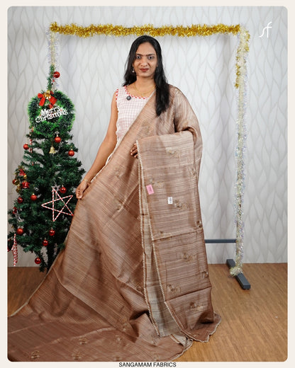 GHICHA  TUSSAR SILK SAREE