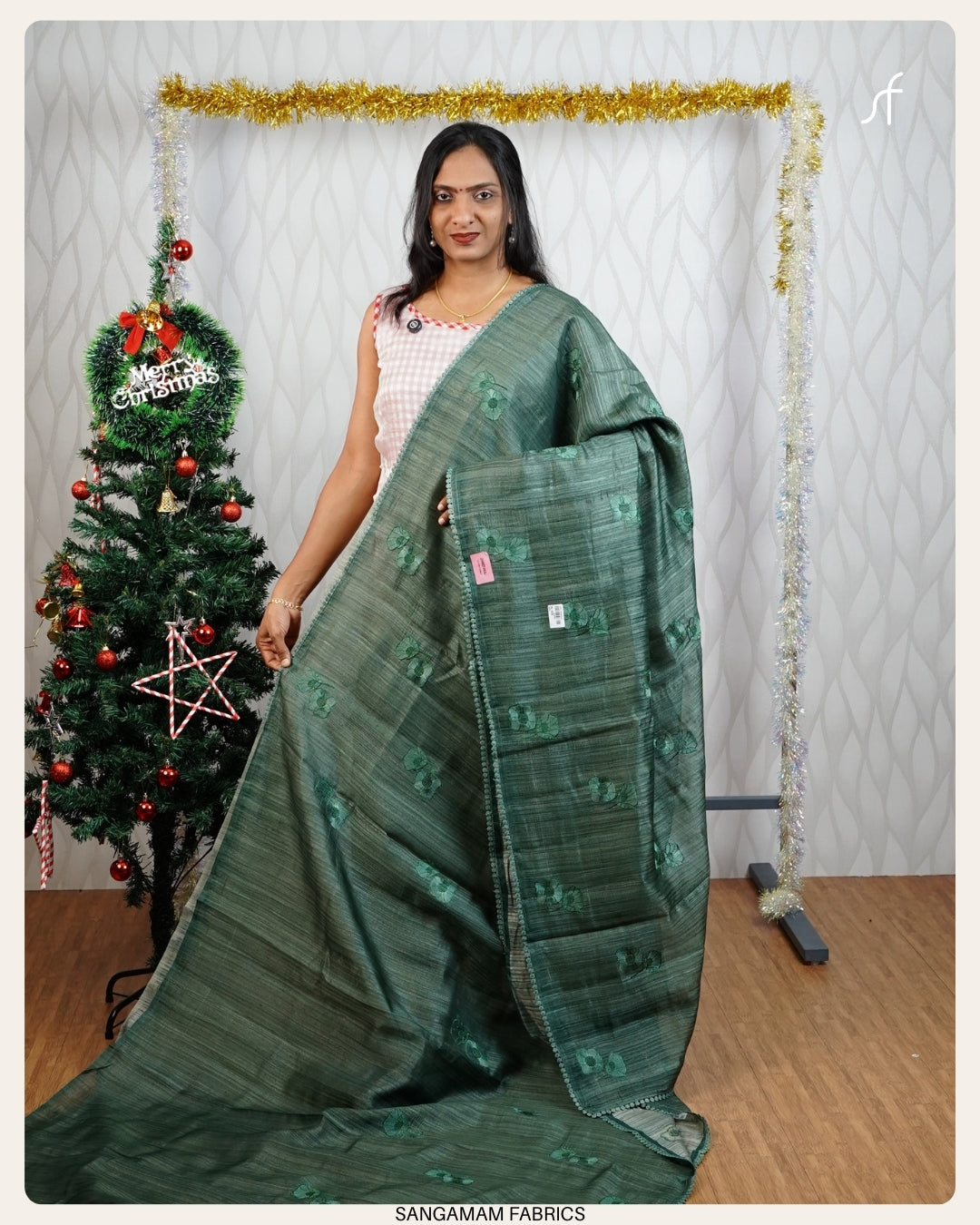 GHICHA  TUSSAR SILK SAREE