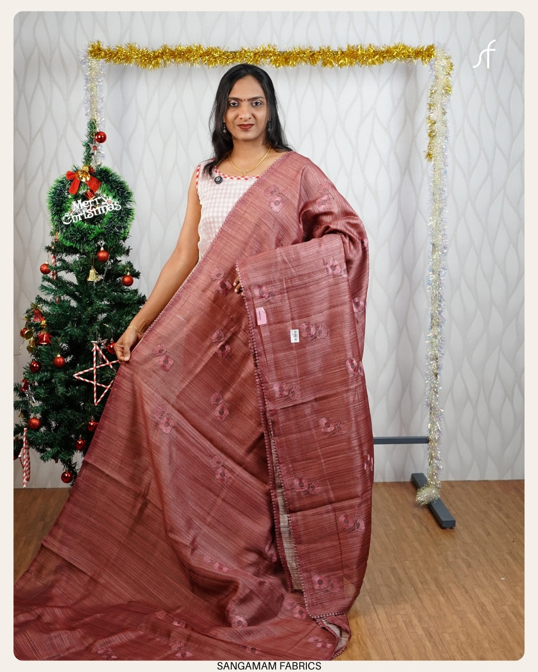 GHICHA  TUSSAR SILK SAREE