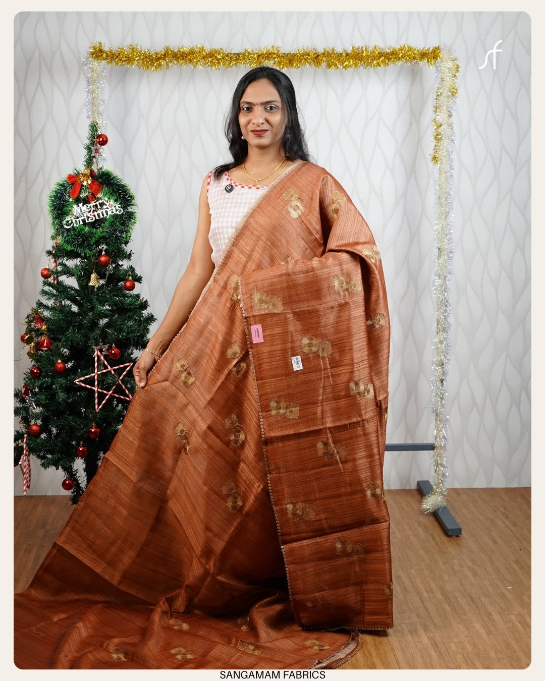 GHICHA  TUSSAR SILK SAREE