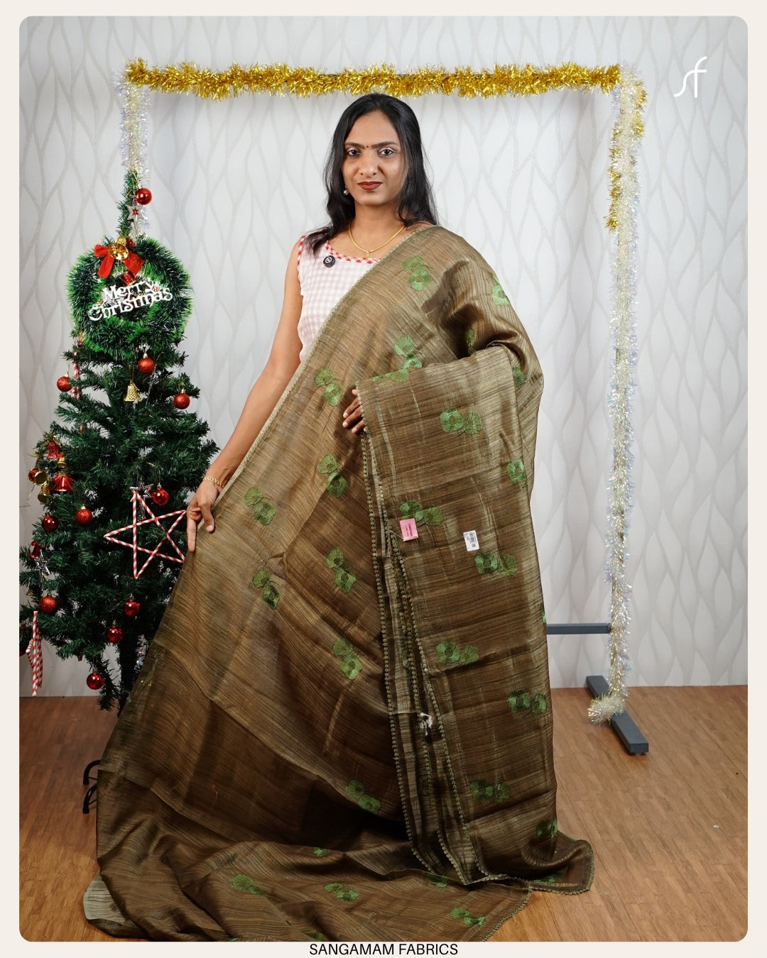 GHICHA  TUSSAR SILK SAREE