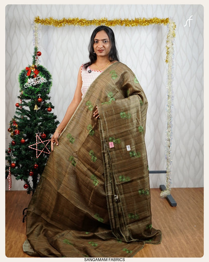 GHICHA  TUSSAR SILK SAREE