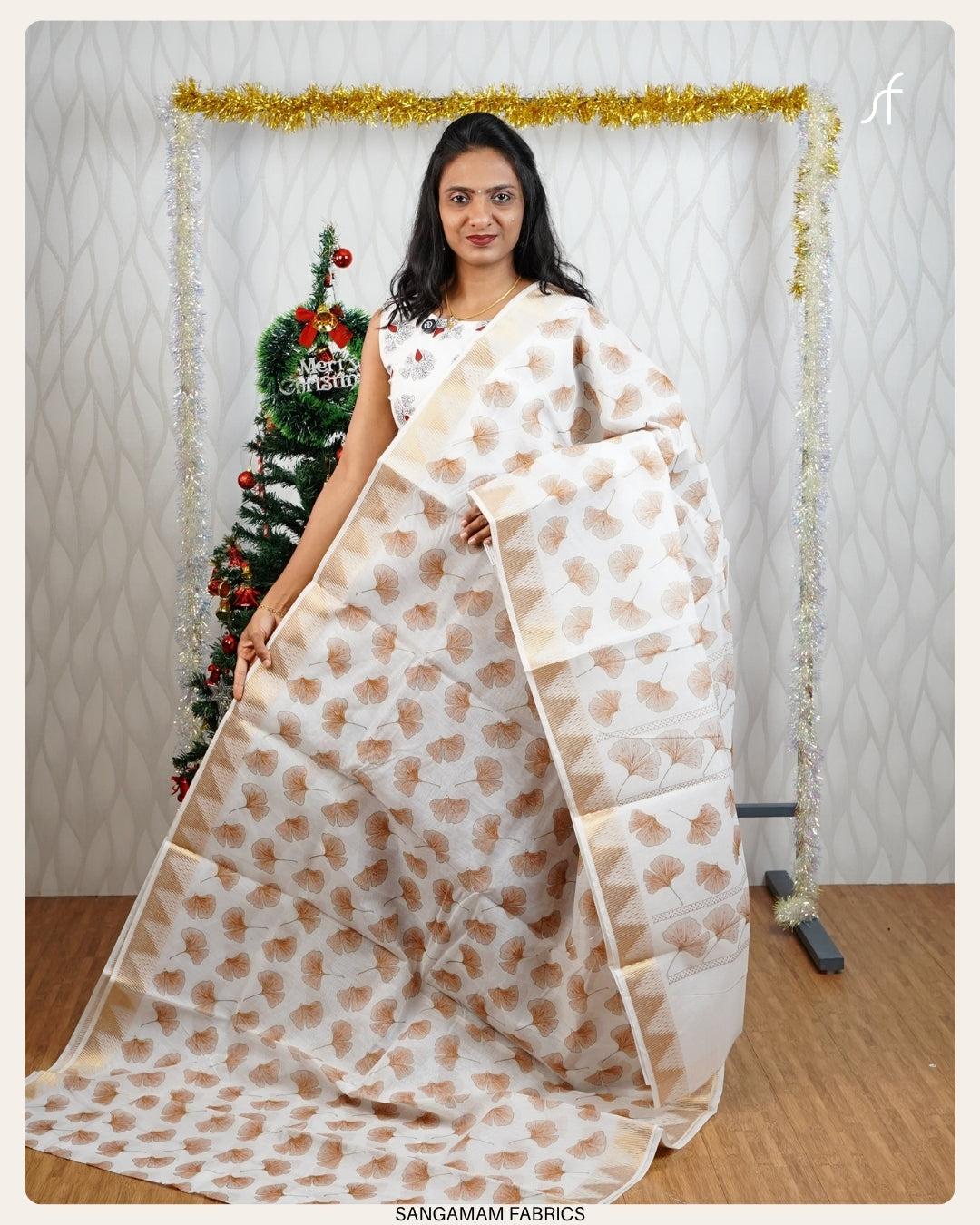 SYNTHETIC COTTON PRINTED  SAREE