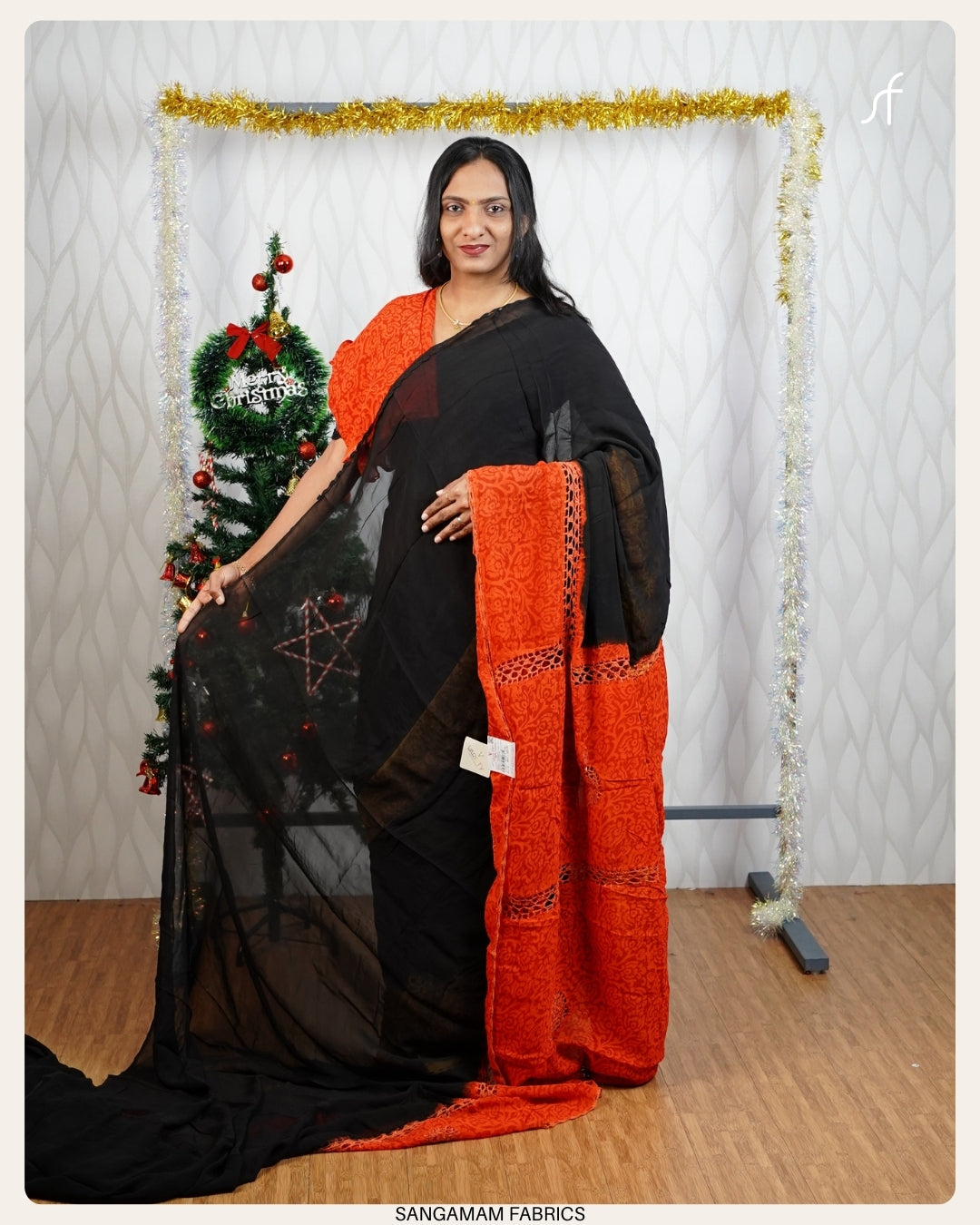 CHOCHET LACE DETAILED GEORGETTE SAREE