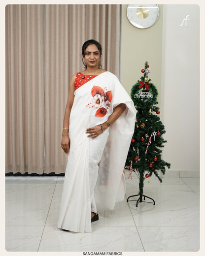 SEMI TUSSAR SILK SAREE