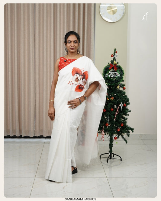 SEMI TUSSAR SILK SAREE