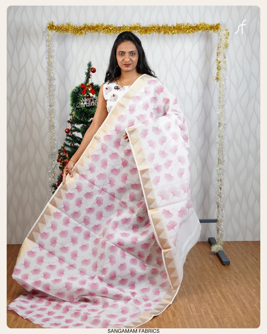 SYNTHETIC COTTON PRINTED  SAREE