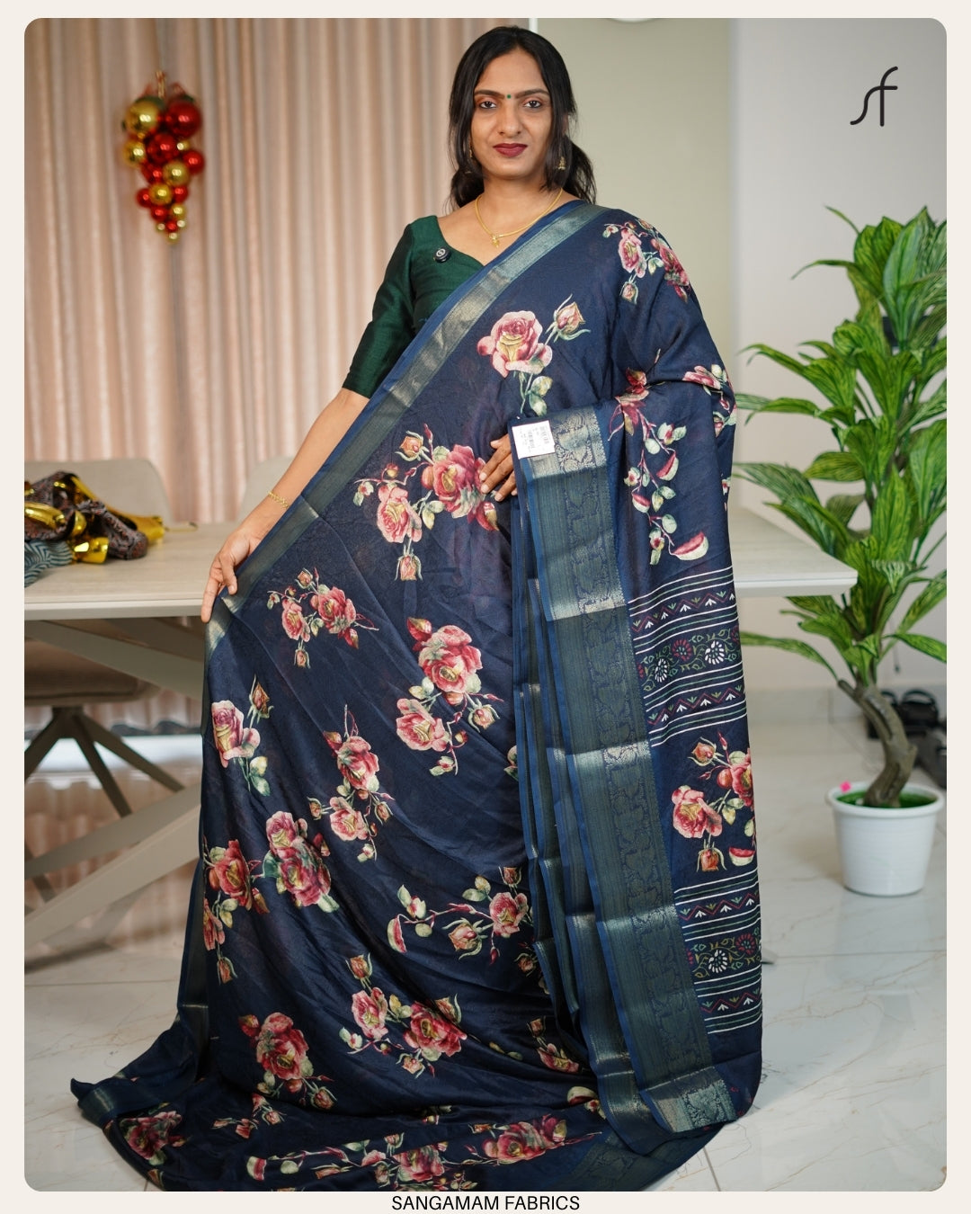 FLORAL GEORGETTE BANARASI SAREE