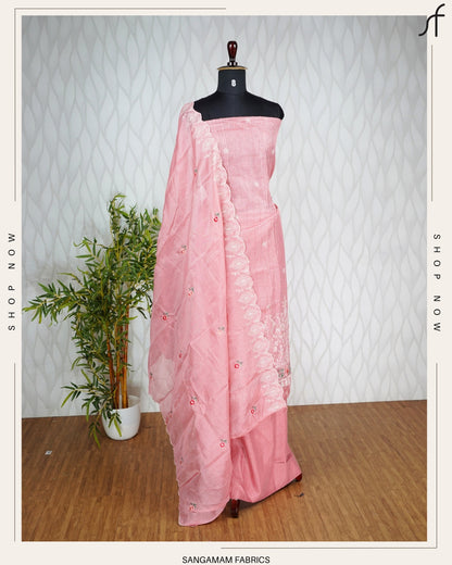 NET COTTA  SALWAR SUIT