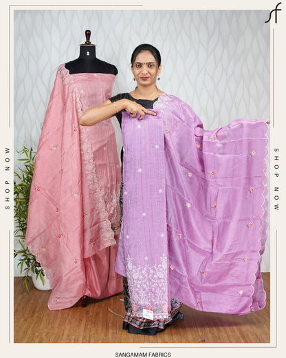 NET COTTA  SALWAR SUIT