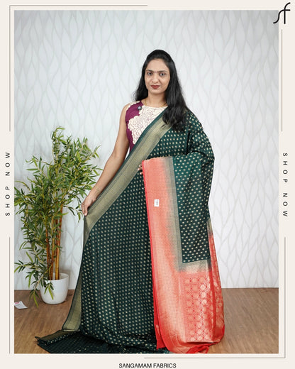 BUDGET BUY SEMI BANARASI SAREE