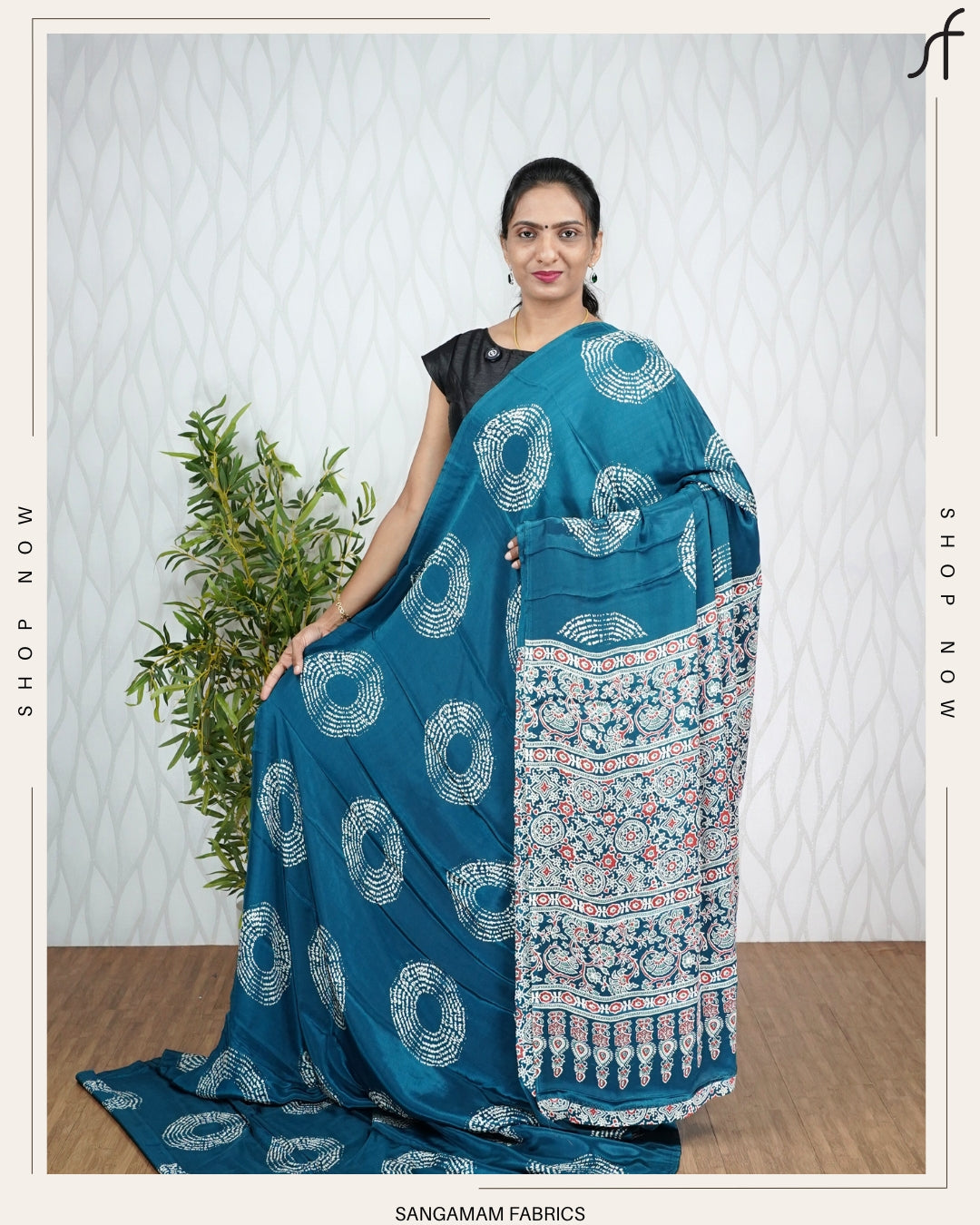 BANDHANI PRINTED SEMI MODAL SILK SARE