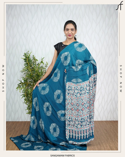 BANDHANI PRINTED SEMI MODAL SILK SARE