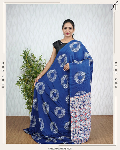 BANDHANI PRINTED SEMI MODAL SILK SARE