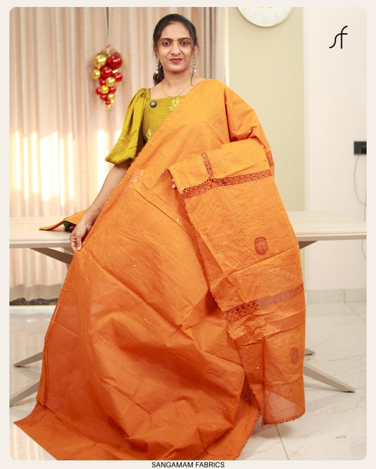 CHROCHET DETAILED SAREE