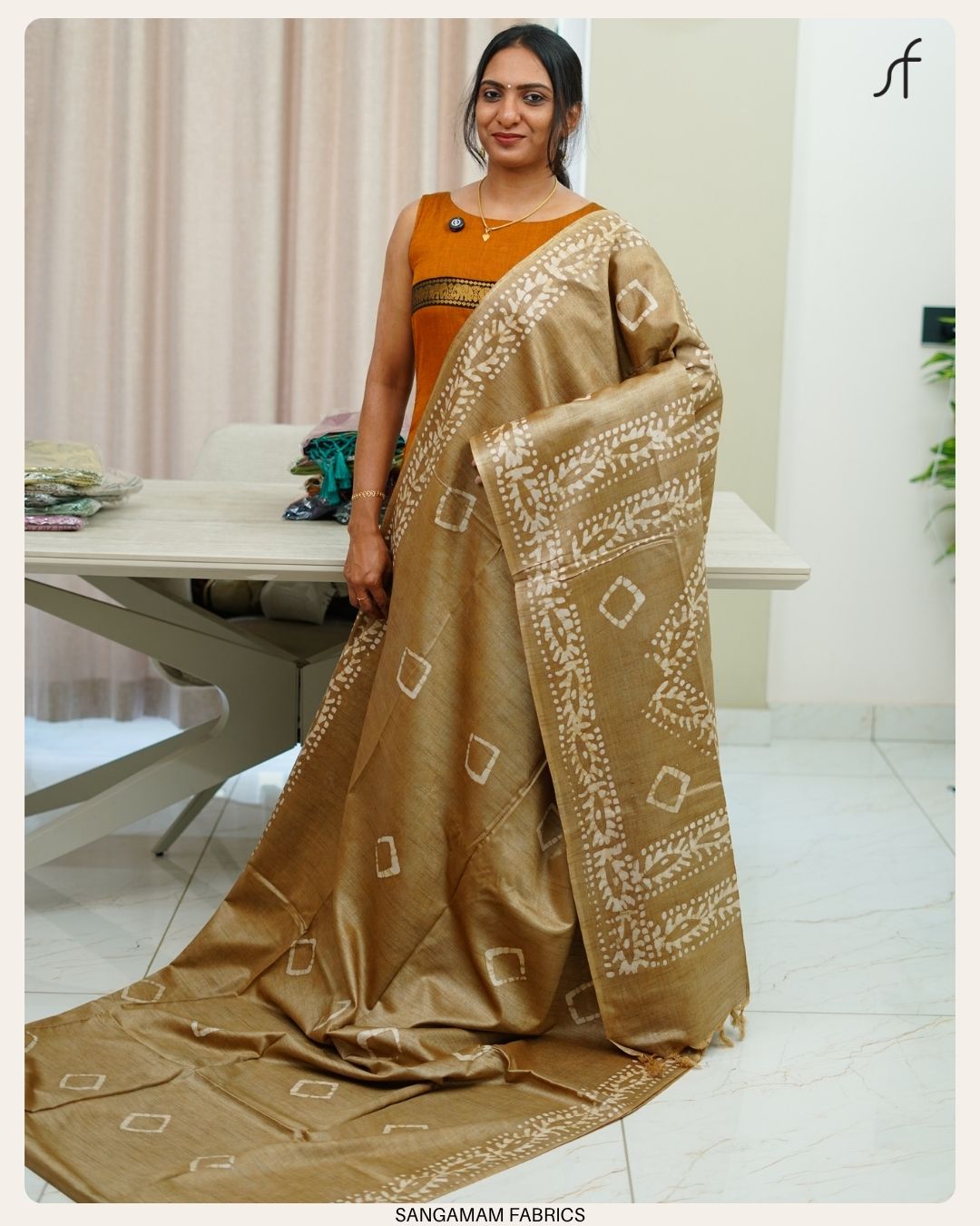 SEMI TUSSAR SILK SAREE