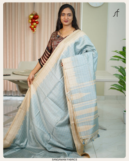 SEMI TUSSAR SILK SAREE