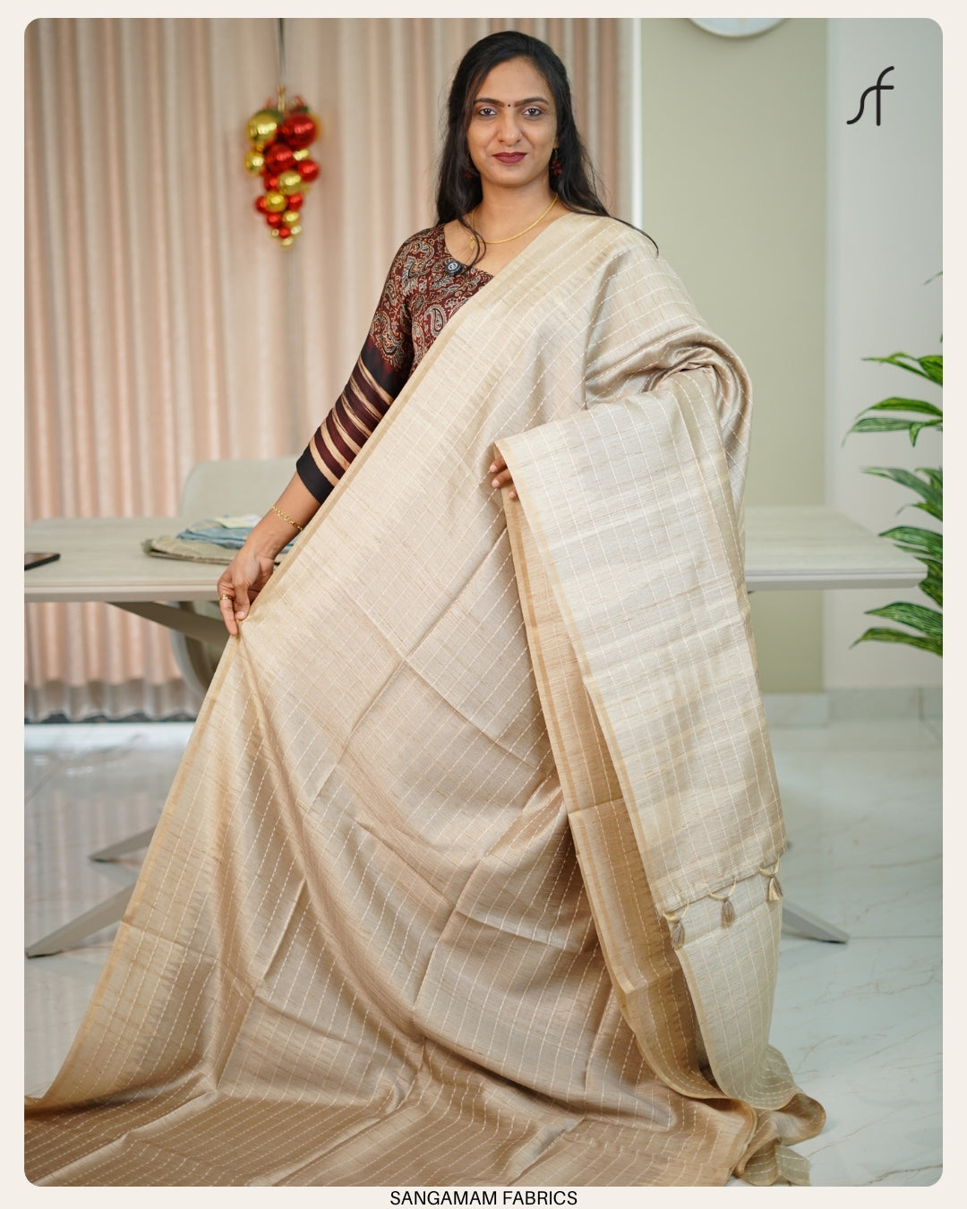 SEMI TUSSAR SILK SAREE