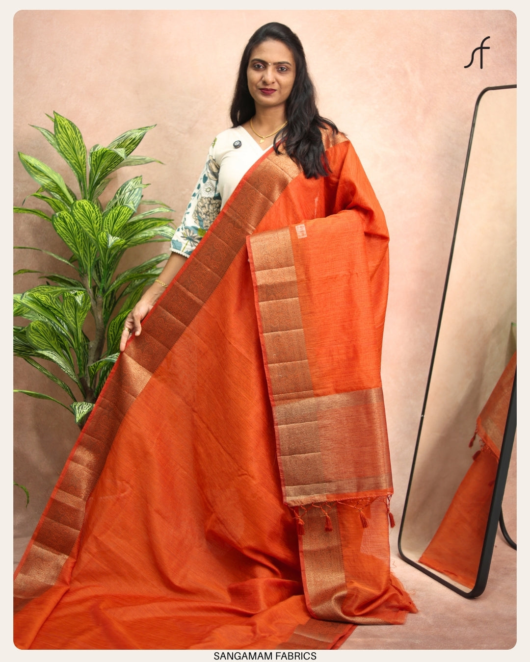 SEMI JUTE BANARASI SAREE