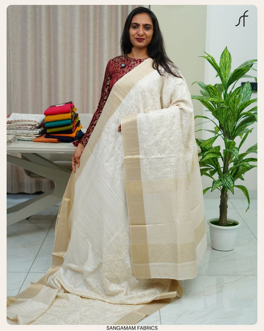 SEMI TUSSAR SILK SAREE