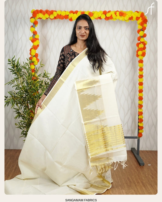 TEMPLE BORDER SET SAREE