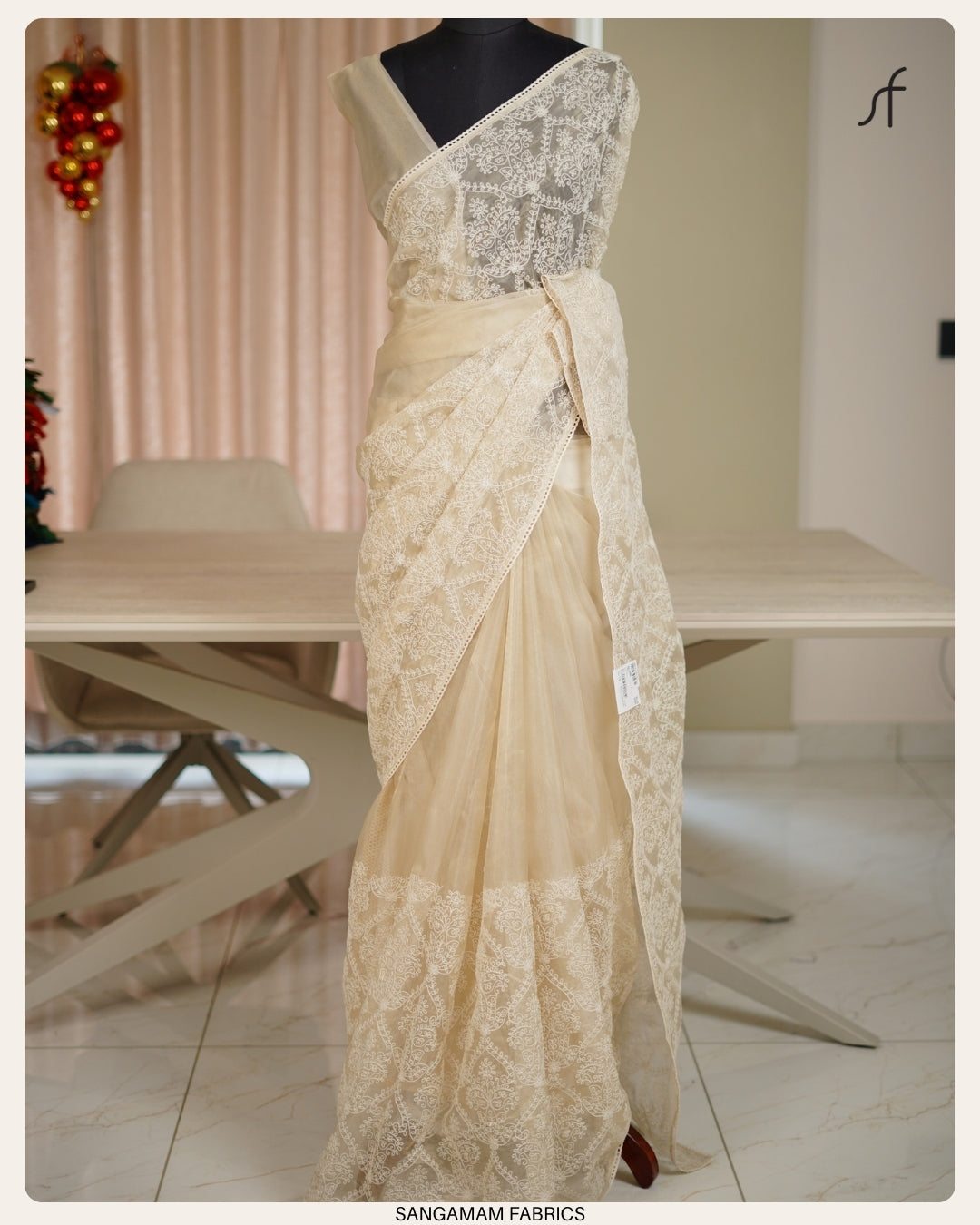 TISSUE ORGANZA SAREE