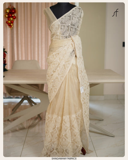 TISSUE ORGANZA SAREE