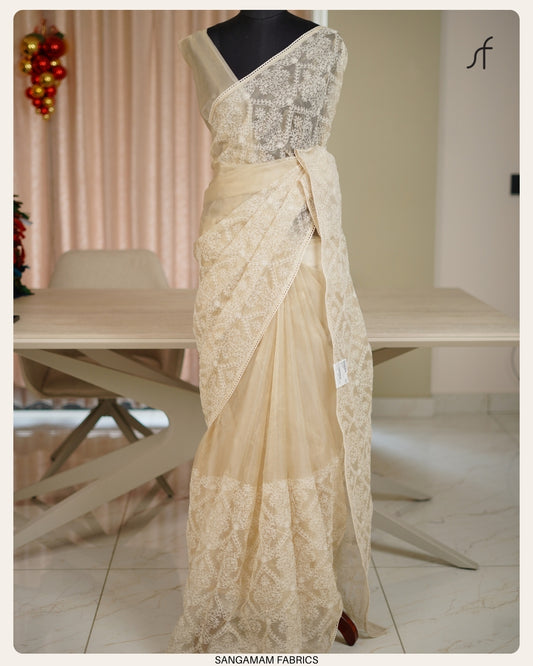TISSUE ORGANZA SAREE